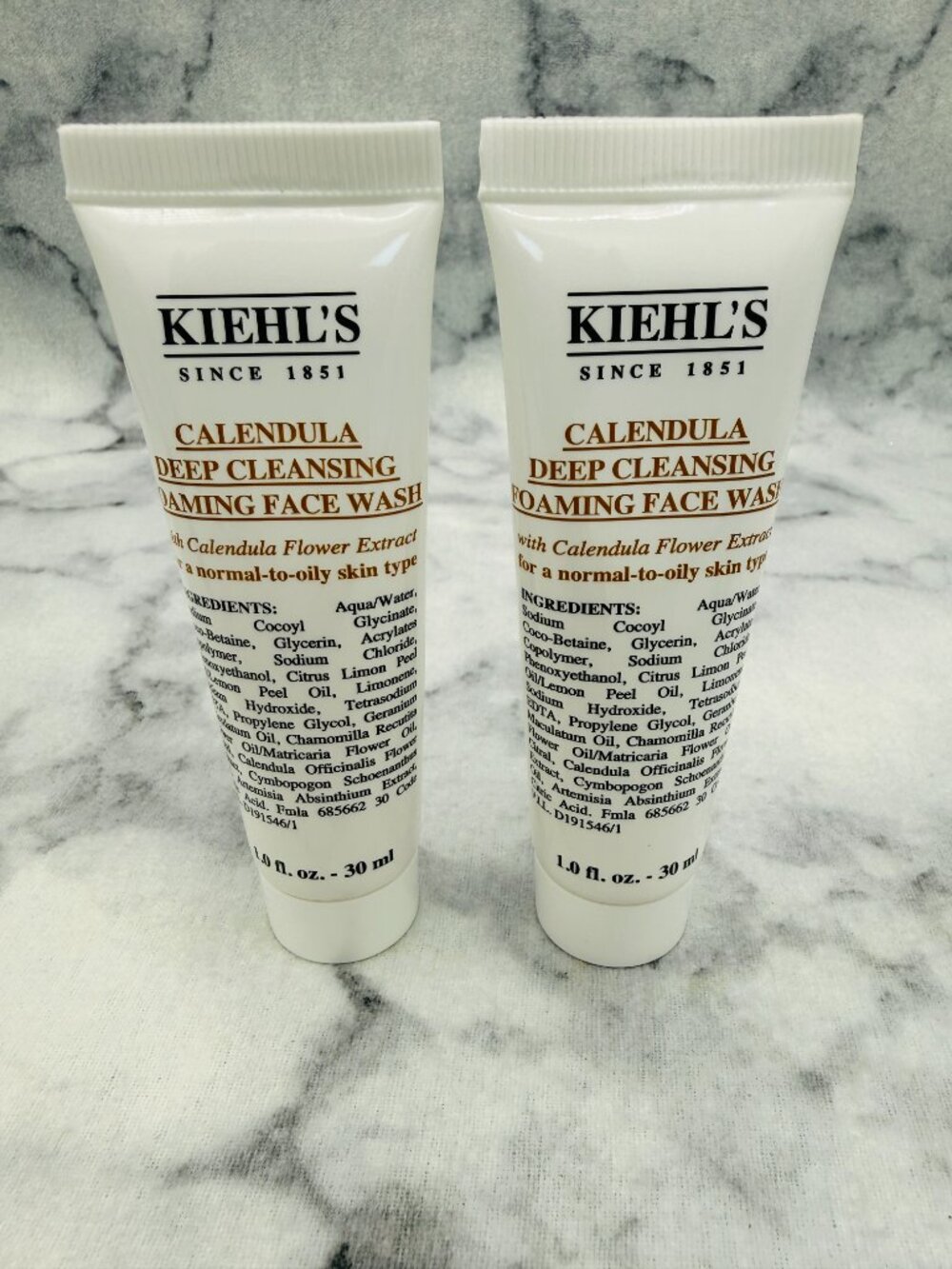 Kiehls Skincare Set-Calendula Deep Cleansing Foaming Face Wash,3 x 30ml-2pc-NEW - Picture 2 of 14
